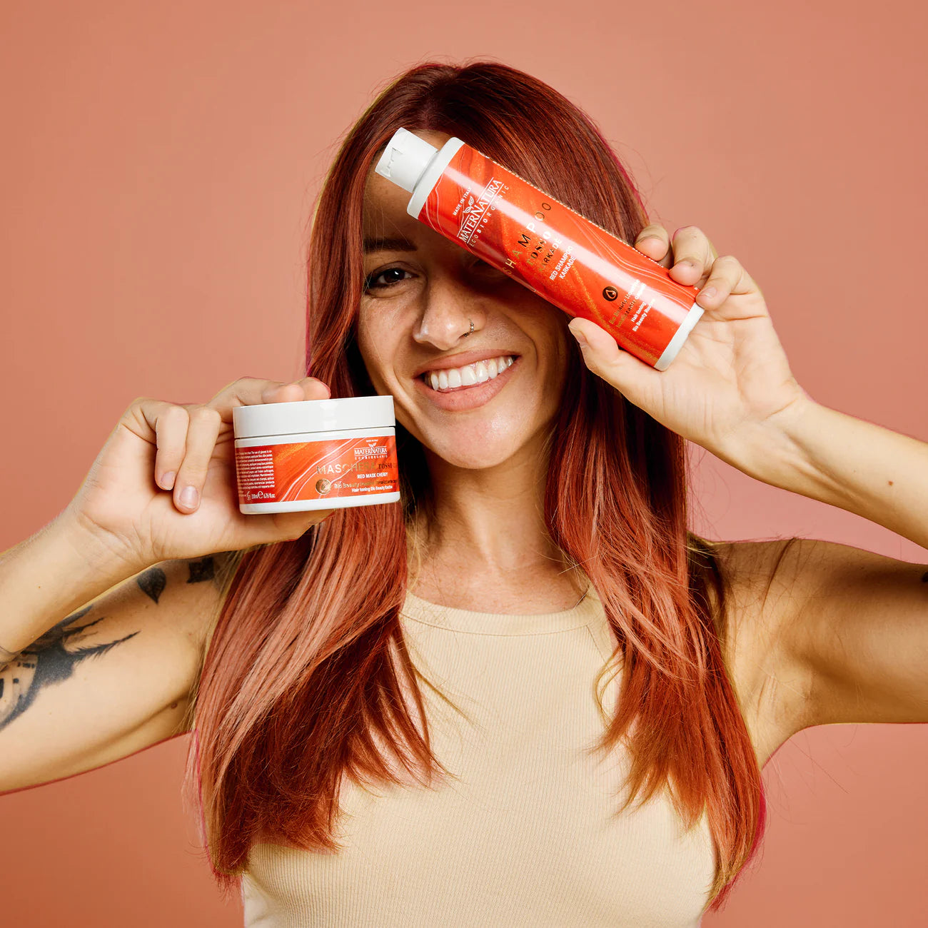 Shampoo tonalizzante rosso Karkadè