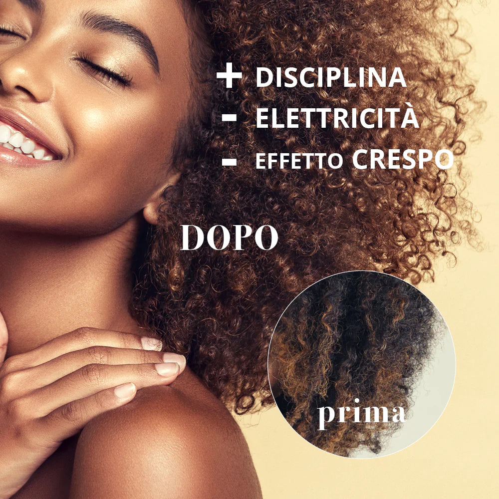 Impacco disciplinante capelli crespi o trattati alla passiflora