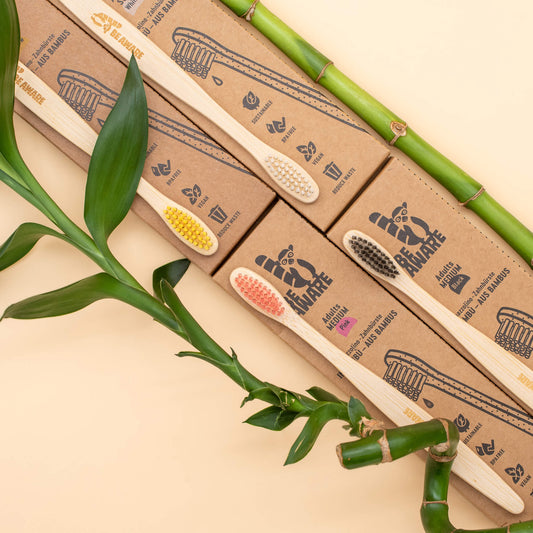 Spazzolino da denti in bamboo per adulti