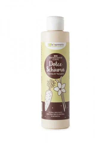 Detergente corpo Vaniglia e Carota - Dolce schiuma