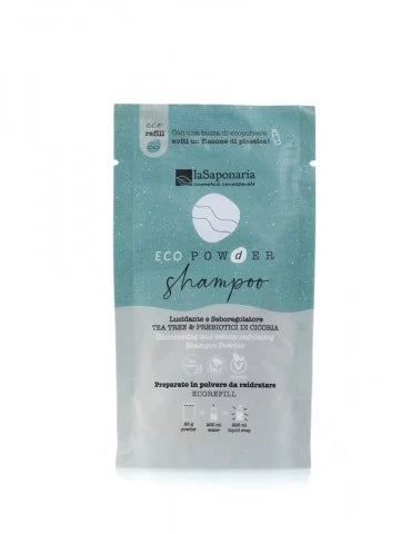 Shampoo in polvere lucidante e seboregolatore