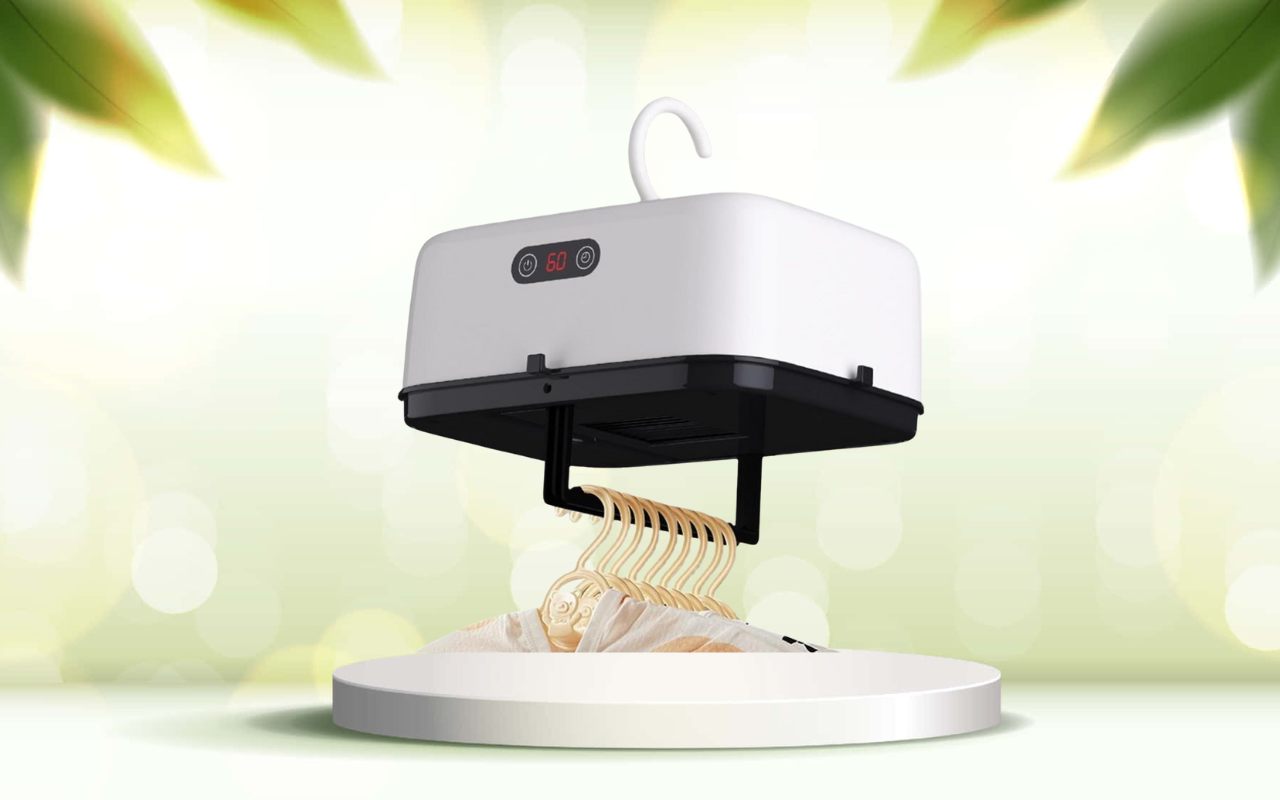 Scopri l’asciugatrice portatile compatta: asciuga i tuoi capi ovunque e in fretta